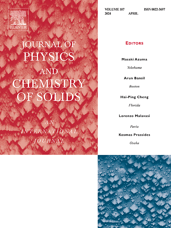 Go to journal home page - Journal of Physics and Chemistry of Solids